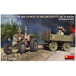 Mini art 1:35 Dt. Schlepper m. Sd.Anh. Ost/Drill.