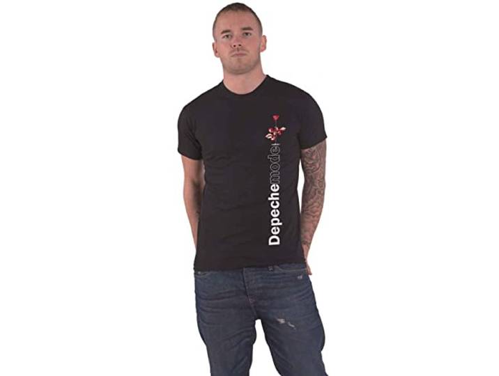 Depeche Mode Violator Side Rose T-shirt zwart XXL 100% katoen Band merch, Bands