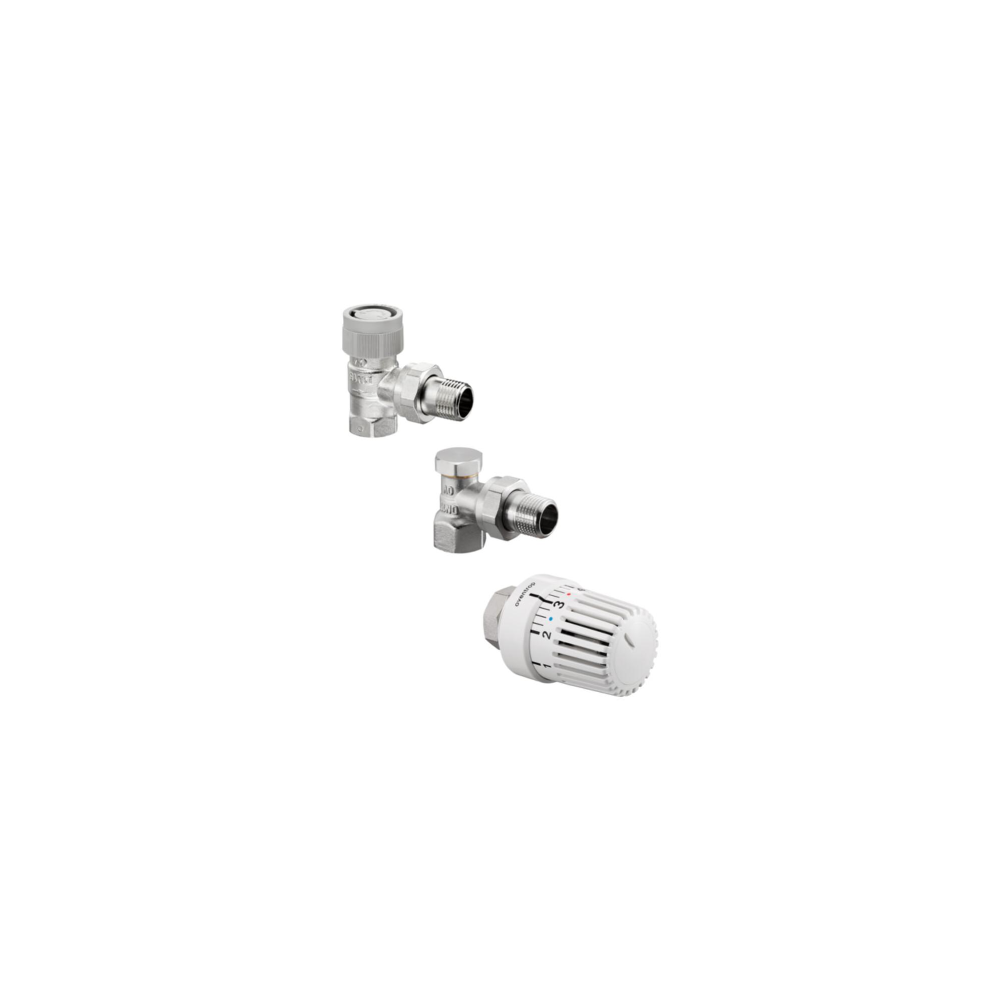 Oventrop Thermostatventil-Set Uni LH DN 15, Eckform, mit Thermostat (1703064)