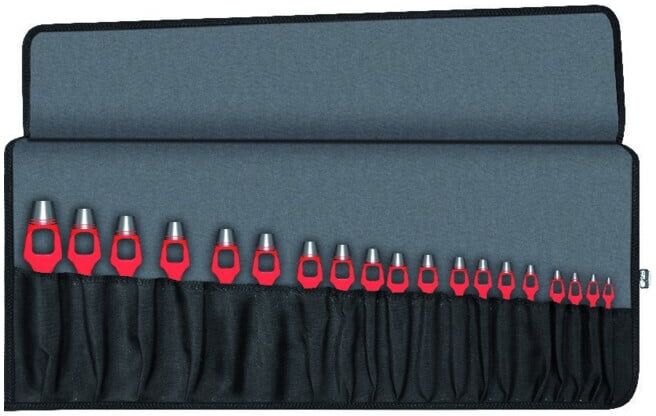Paffrath Ensemble de perforatrices à collerette 19 pièces 2-20 mm (0122970)