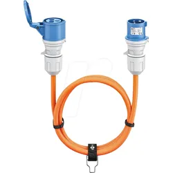 GOOBAY 76228 - 5m CEE Camping Verlängerungskabel, 16A / 230V, orange