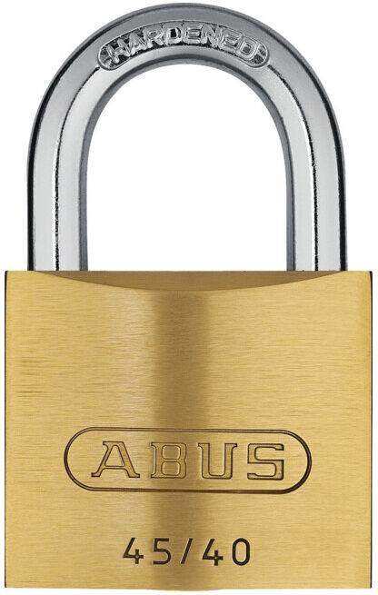 ABUS Cadenas à anse 45/40 5 clés, laiton massif (11109)