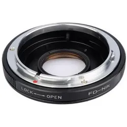 BIG Objektivadapter m. Linse Canon FD an Nikon, Objektivadapter, Schwarz