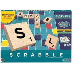 Mattel Scrabble drewniane płytki (JGR65)