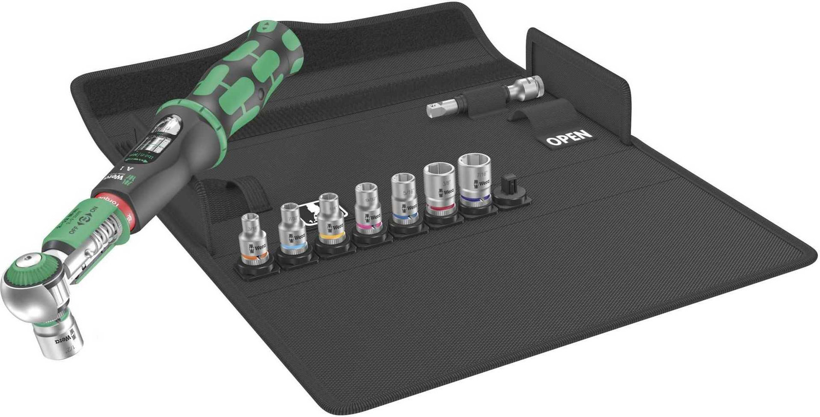 Wera Safe-Torque A 1 Imperial Set 1, 1/4 inch vierkant, 2-12 Nm