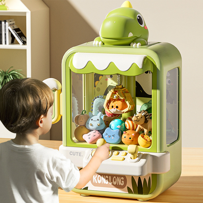 Multisell Products Hub Music Mini Vending Machine, Electronic Arcade Game Toys, Adjustable Catch Doll Machine For Kids dinosaur