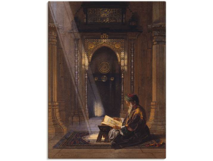 Wandbild ARTLAND In der Moschee. , braun (farbe bild(er): braun), B:60cm H:80cm, Bilder, Wandbild, als Leinwandbild, Poster in verschied. Grössen