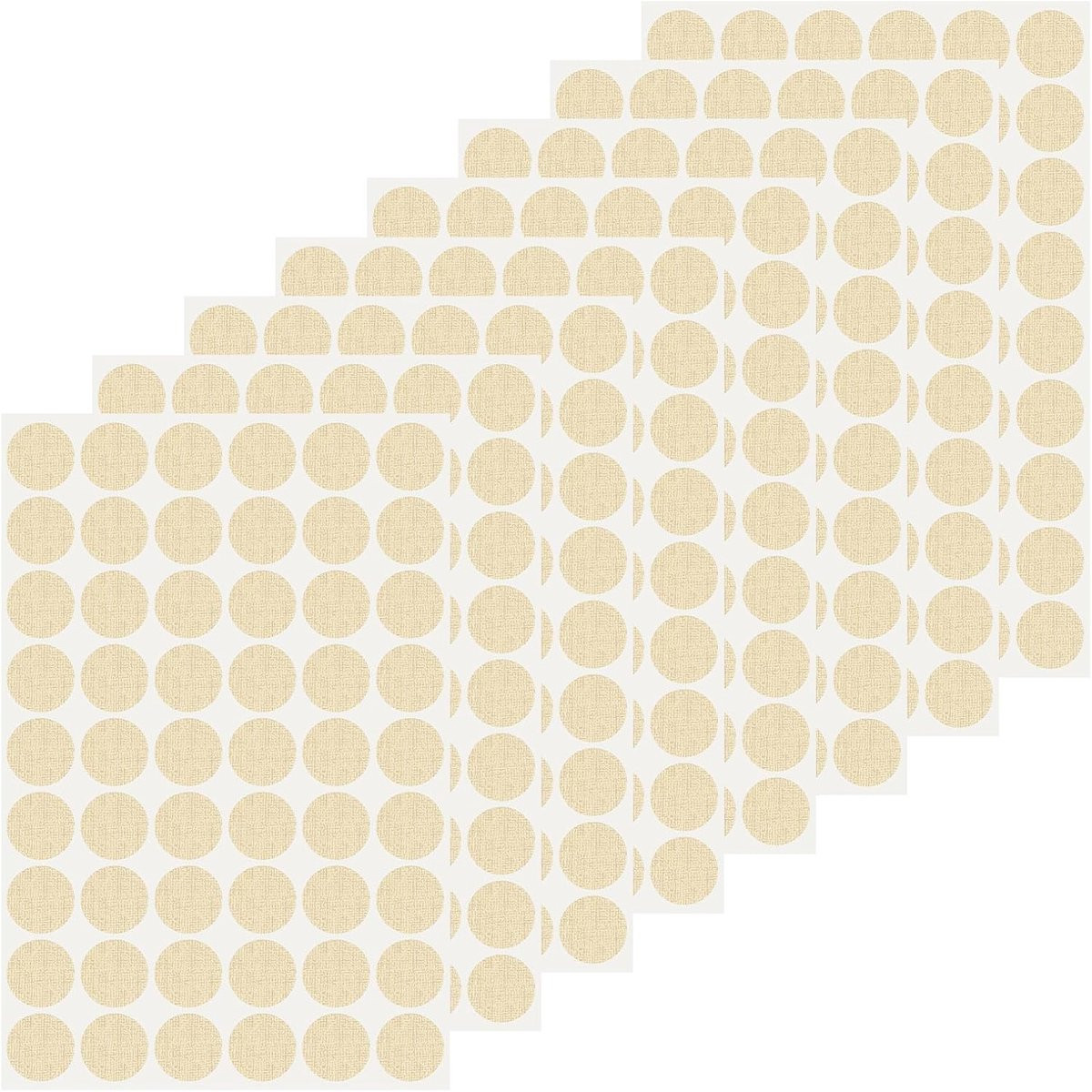 432 stuks Gatafdekkingsstickers met realistische houtnerf in beige hout voor het afwerken van meubels