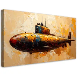 LEINWANDBILD U Boot 120x60cm