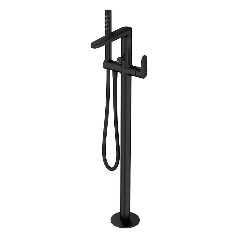 Design Mischer Van-Natr Freistehend Inverto Schwarz + Gold Griff