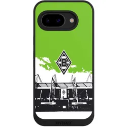 Nivocase Handyhülle für Google Pixel 9a Hülle NIVOpure Case Schwarz Borussia Mönchengladbach Fanartikel (Google Pixel 9a), Smartphone Hülle, Schwarz