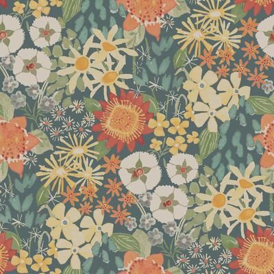 NuWallpaper Sadie Teal Peel and Stick Wallpaper