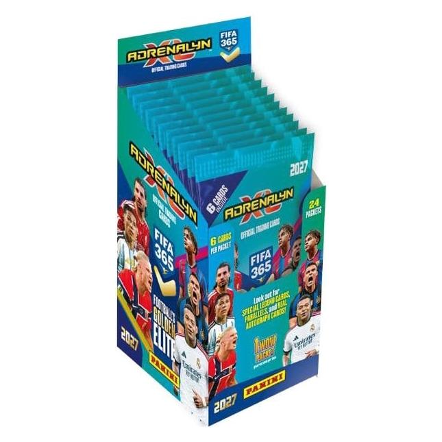 Panini FIFA 365 Adrenalyn XL 2027 Trading Cards Flow Pack Display (24) (Englisch, Booster Display) (PN61539)