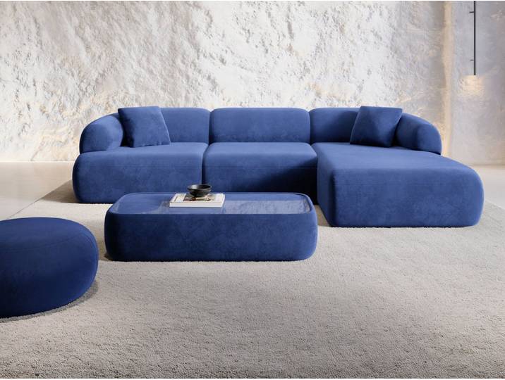 Sofa Dreams Ecksofa Stoff Ecksofa Monteluna L-Form, Ecksofa, L-Form, Zeitloser Look in L-Form, 2 Zierkissen inklusive