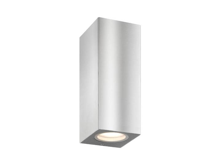 LCD Aussenwandleuchte 5051, dimmbar, alu / grau / zink, Edelstahl, Modern
