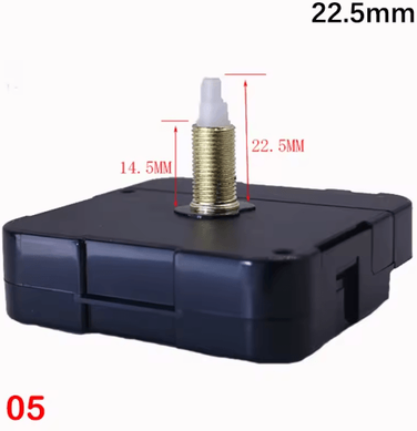 Inspire Picks Silent Quartz Clock Mechanism Kit Long Shaft DIY Wall Clock Movement 22.5mm