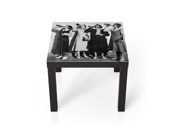 DEQORI Couchtisch 'Eleganz im Rausch', Glas Beistelltisch Glastisch modern