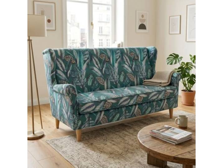 Family Meble Schlafsofa Ari Poly – ciemnozielony