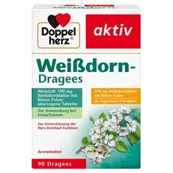 DOPPELHERZ Weißdorn Dragees 90 St