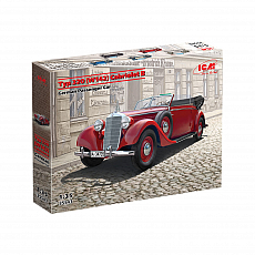ICM - Typ 320 (W142) Cabriolet Soft Top - WWII German Staff Car - 1:35 - 146 Teile 307010