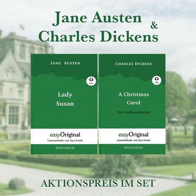 Jane Austen & Charles Dickens Hardcover (Bücher + Audio-Online) - Lesemethode von Ilya Frank, Set von Jane Austen,Charles Dickens, EasyOriginal