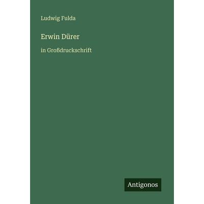 Erwin Dürer, Taschenbuch von Ludwig Fulda, Antigonos Verlag, 978-3-566-06691-8