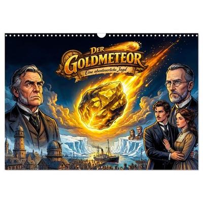 Der Goldmeteor - Eine abenteuerliche Jagd (Wandkalender 2027 DIN A3 quer), CALVENDO Monatskalender