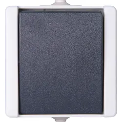 Kopp 540656002 proAQA - Universalschalter (Aus-/Wechsel), Farbe: grau