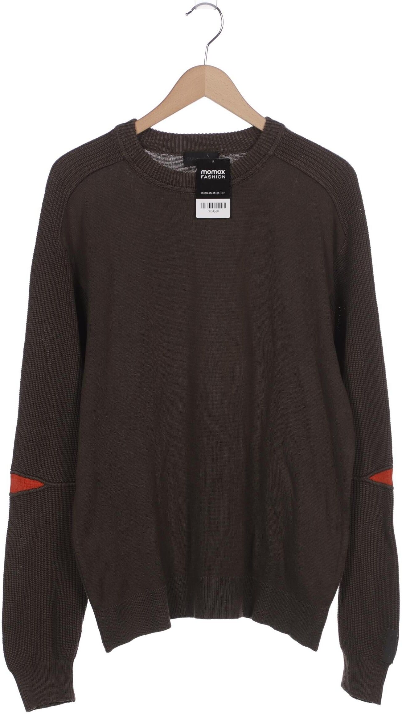 Carlo Colucci Herren Pullover, Grün, Gr. EU 52, Baumwolle / Synthetik - Second Hand