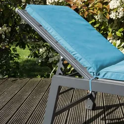 Oviala Business Sonnenliegekissen aus blauem Polyester