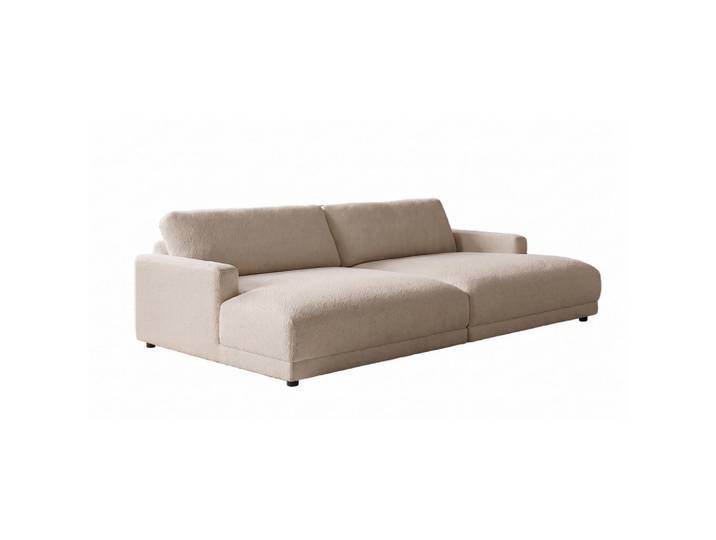 Kawola BIG Sofa Marlin Beige Bouclé, Kunststoff, Nachbildung, Füllung: Schaumstoff, 262x80x168 cm, Wohnzimmer, Sofas & Couches