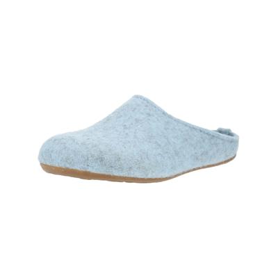 Hausschuh HAFLINGER "Haflinger Hausschuhe Filz", Damen, Gr. 40, blau, Filz, Schuhe Hausschuh