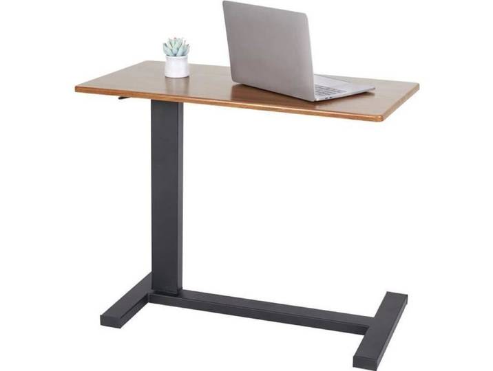 Table de Lit à Roulettes Table Roulante Hauteur Réglable de 66 à 90 cm pour Lit Médicalisé Ordinateur Portable - 80x40x90cm