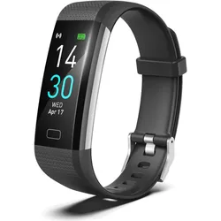Lobwerk Fitness Uhr Armband Schrittzähler Pulsuhr Wasserdicht Sportuhr Smartwatch Kalorienzähler, Smartwatch
