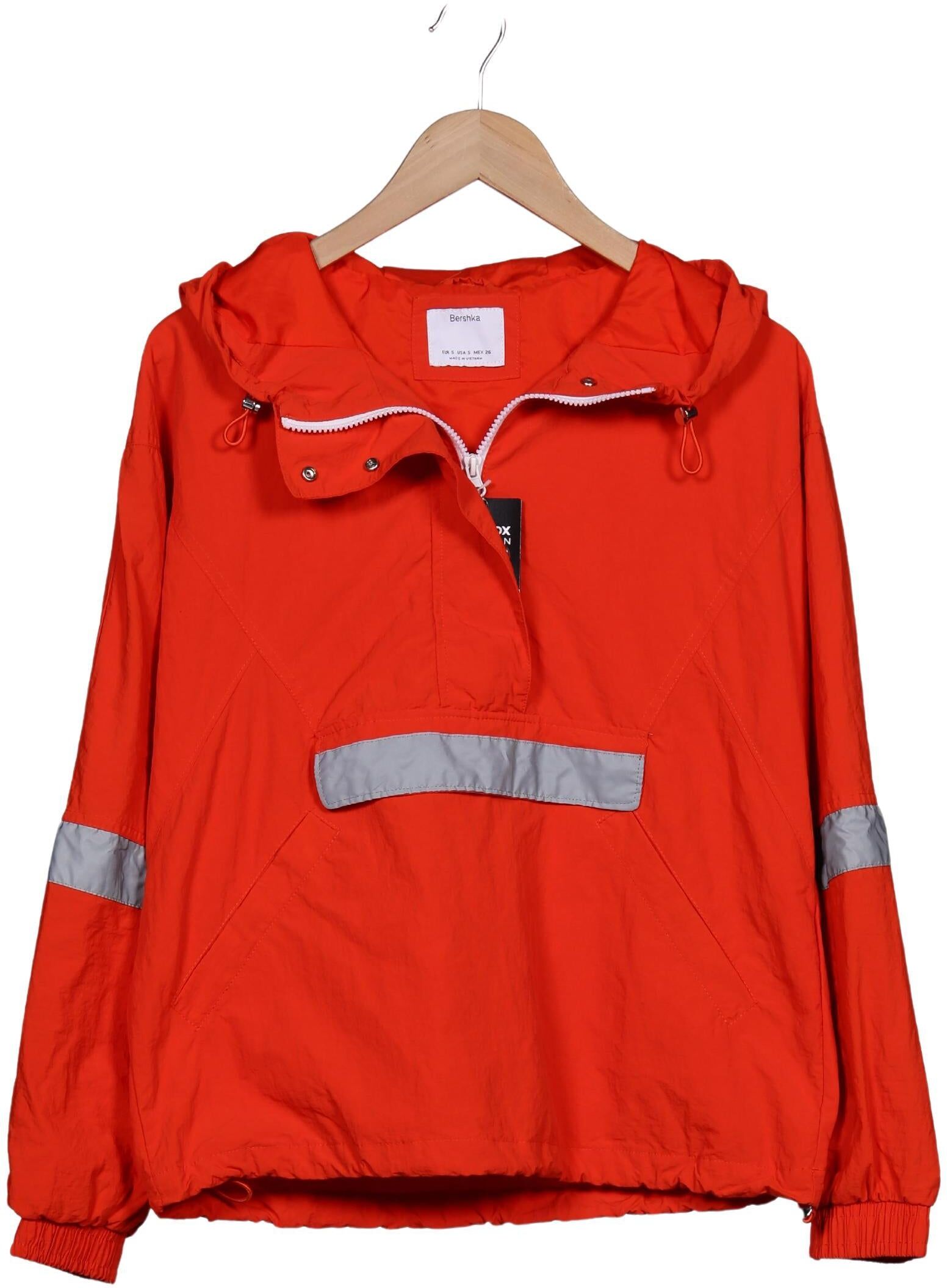 bershka Damen Jacke, Rot, Gr. S, Synthetik - Second Hand