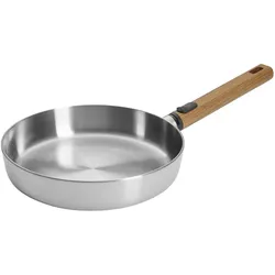 WOLL Bratpfanne  Logic Steel , Edelstahl , Maße (cm): H: 5  Ø: 24