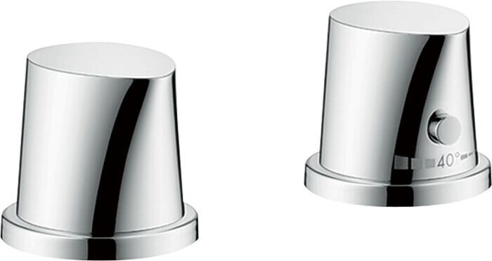 Hansgrohe Axor Starck Organic Wannen Thermostat 12422000 2 Loch, für Wannenrandmontage