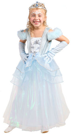 Kinderkostüm Prinzessin "Eisglanz", blau