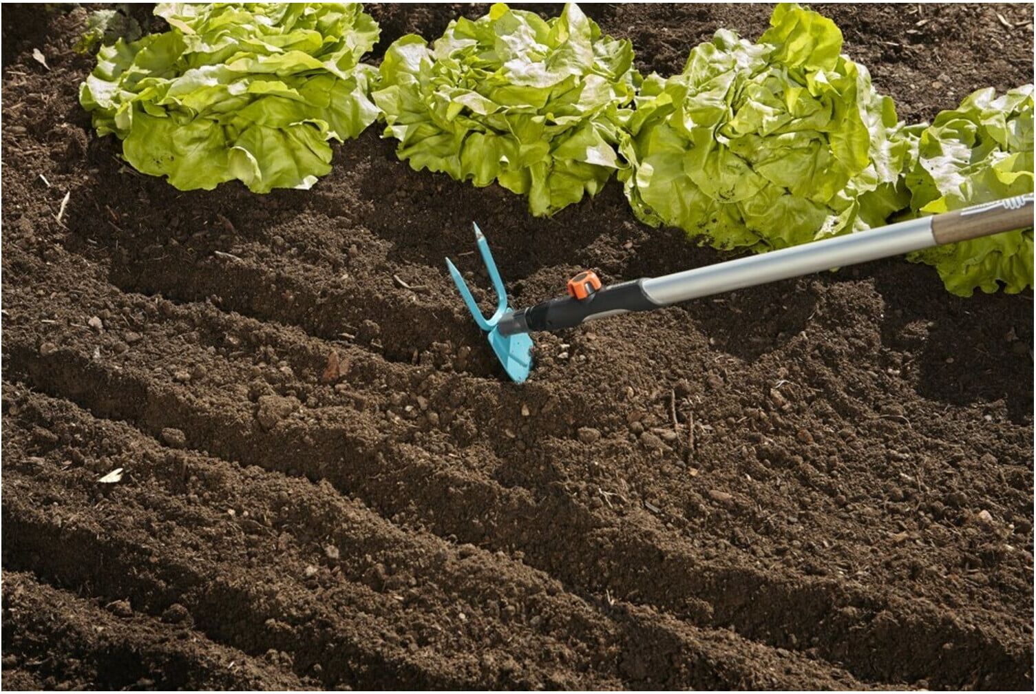 Gardena CS.-Gartenhacke herzform 7 cm breit, 2 Zinken (03215-20)