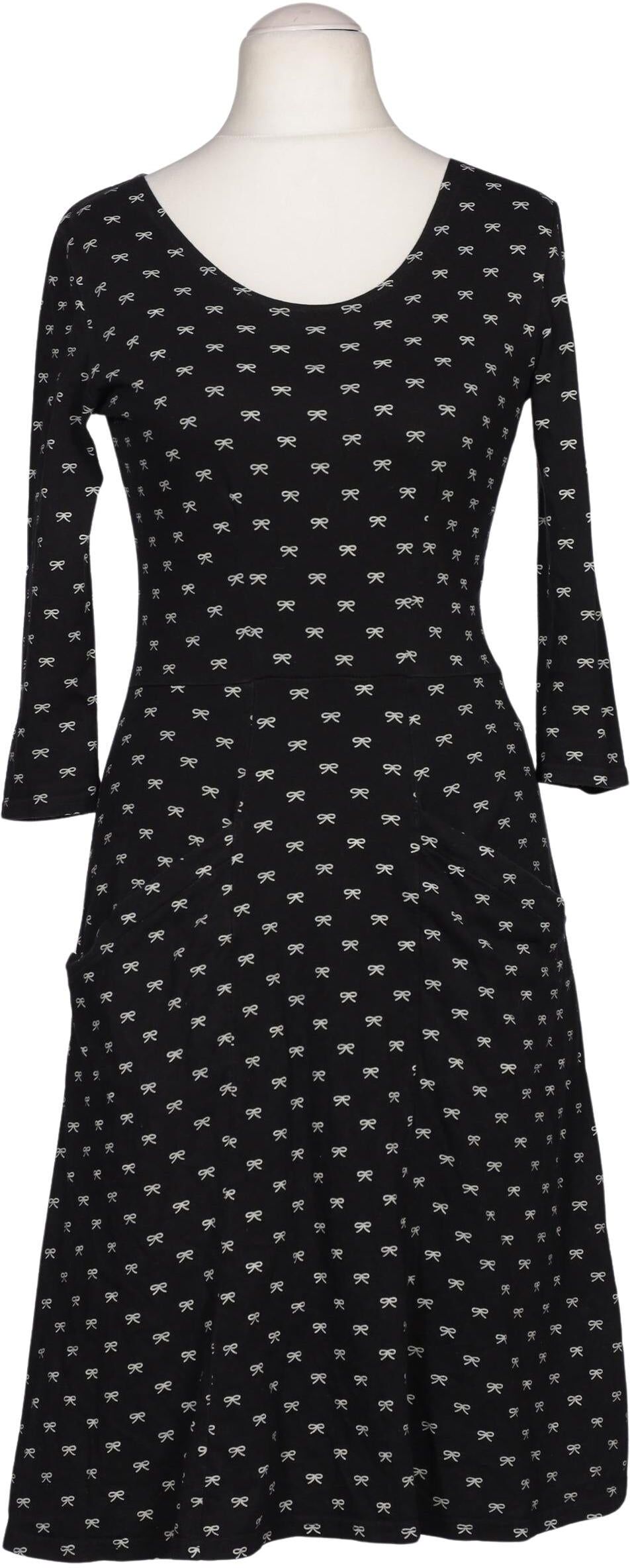 People Tree Damen Kleid, Schwarz, Gr. M (UK 10), Baumwolle - Second Hand