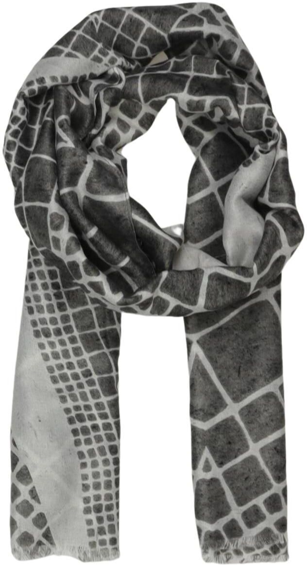 Zwillingsherz Damen Schal oder Tuch, Grau, Synthetik - Second Hand