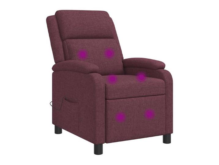 vidaXL Sessel Massage Relaxsessel Lila Stoff (1-St)