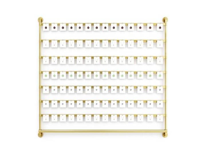 Ohrringhalter Wandmontage Schmuck- Und Kettenhalter 5 / 7 Ebenen Hänge-Organizer Präsentationsregal Mit Haken Metall-Display Für Ohrstecker, Creolen & Hängeohrringe