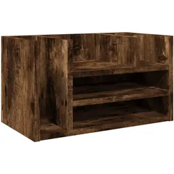 Helloshop26 - Büroschrank-Organizer 44,5 x 24 x 25 cm Holzwerkstoff geräucherte Eiche