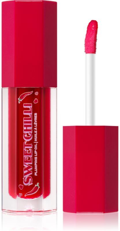I Heart Revolution Sweet Chilli Plumping lip oil with magnifying effect shade Red 4 ml