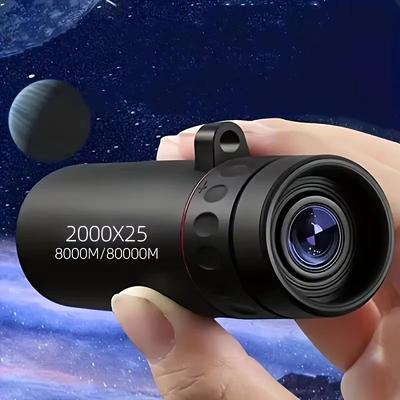 Inspired Finds 2000X25 HD Pocket Monocular Compact Travel Telescope For Bird Watching, Hiking & Concerts 1pc