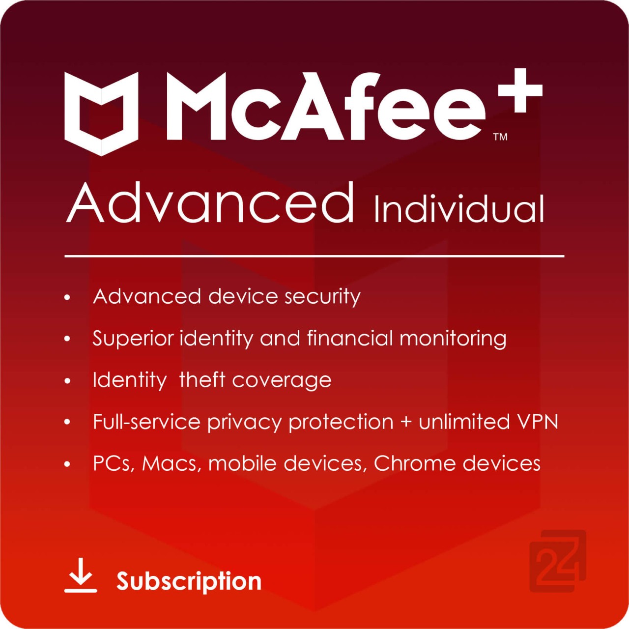 McAfee+ Advanced Individual MPA31MNRURDDD