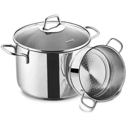 Korkmaz Perla Spaghetti-Topfset 20 x 18 cm - 18/10-Edelstahl
