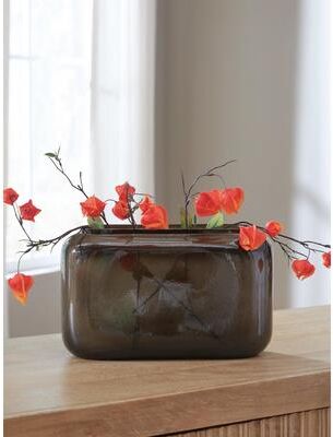 Signature Design by Ashley Sumner Gray/Gold Finish Vase