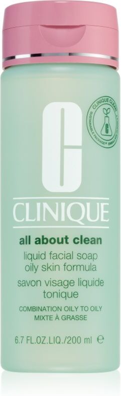 Clinique Liquid Facial Soap Oily Skin Formula Flydende sæbe til fedtet og kombineret hud 200 ml